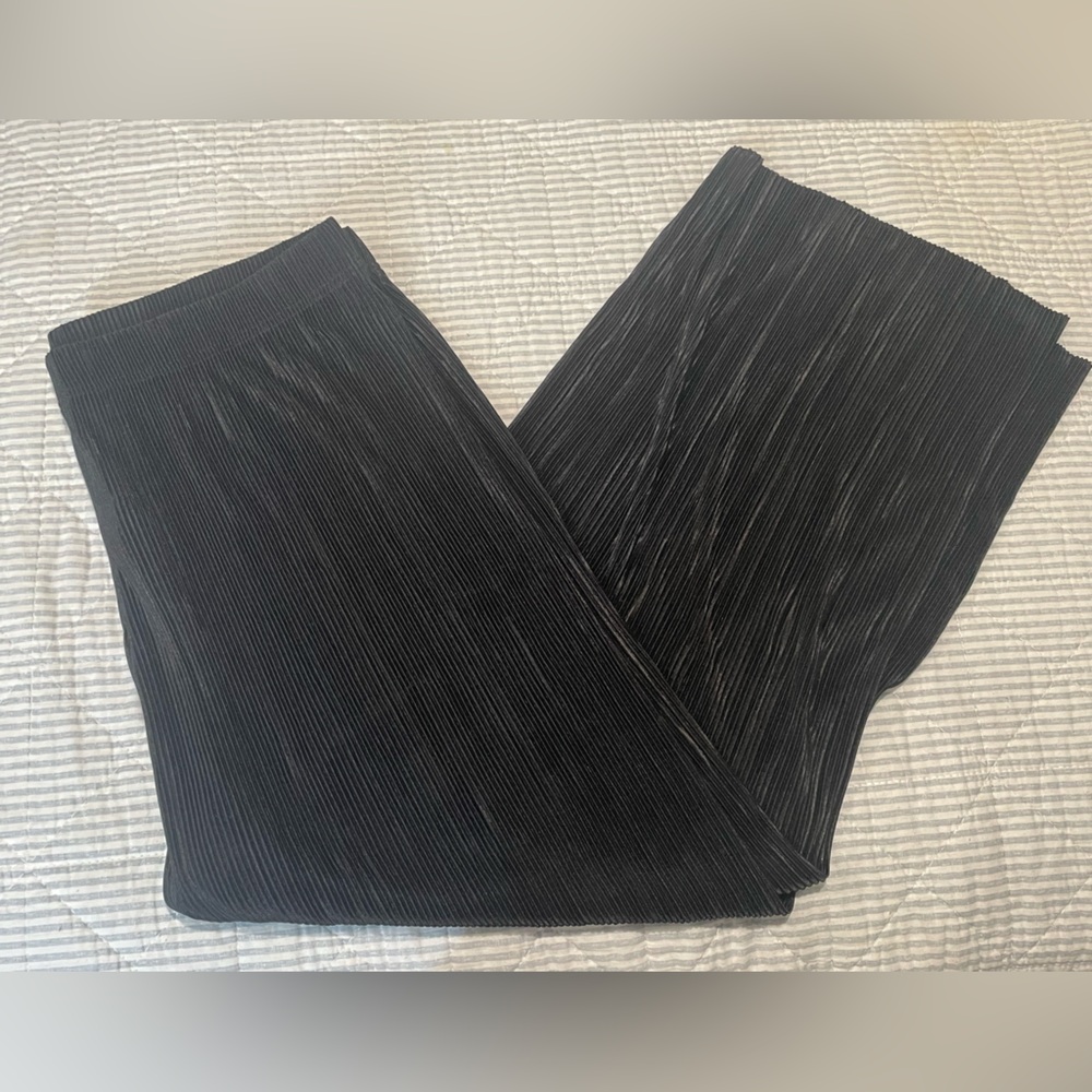 Rachel Zoe Black Pleated Midi Skirt Cocktail